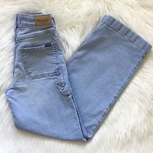 Abercrombie Kids High-Rise Wide Leg Cargo Jeans